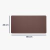 Podložka pod myš a klávesnici Nordic - 80x40 cm | tmavě hnědá