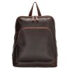 Pánský kožený batoh Bolle | tmavě hnědý