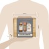 Baylis & Harding Set kosmetiky pro muže - 4ks v dřevěném boxu | bergamot, konopí a santalové dřevo