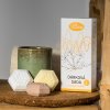 Dárková sada - vůně medu | krém na ruce, pečený čaj, svíčka a set mýdel