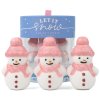 Dárková sada šumivek do koupele - 3 × 100 g | Let it Snow - Snowman