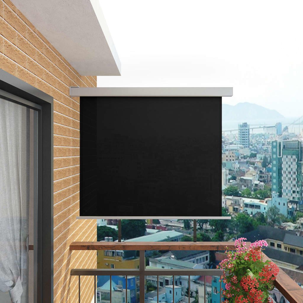 Balkonová zástěna multifunkční - 150x200 cm | černá