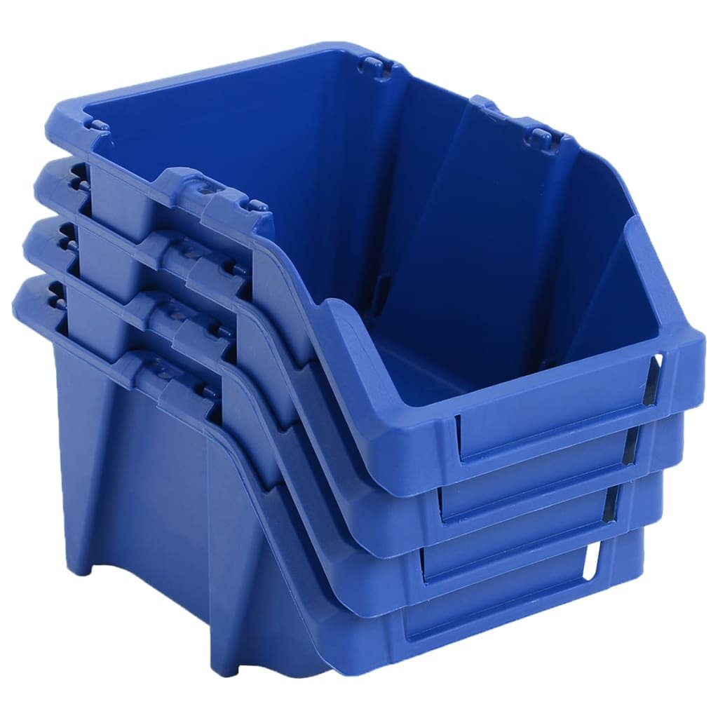 Stohovatelné skladovací zásobníky - modré - 250 ks | 103x165x76 mm