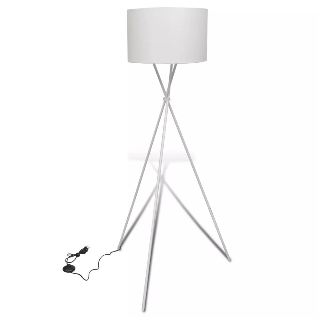 Stojací lampa s vysokým stojanem | bílá