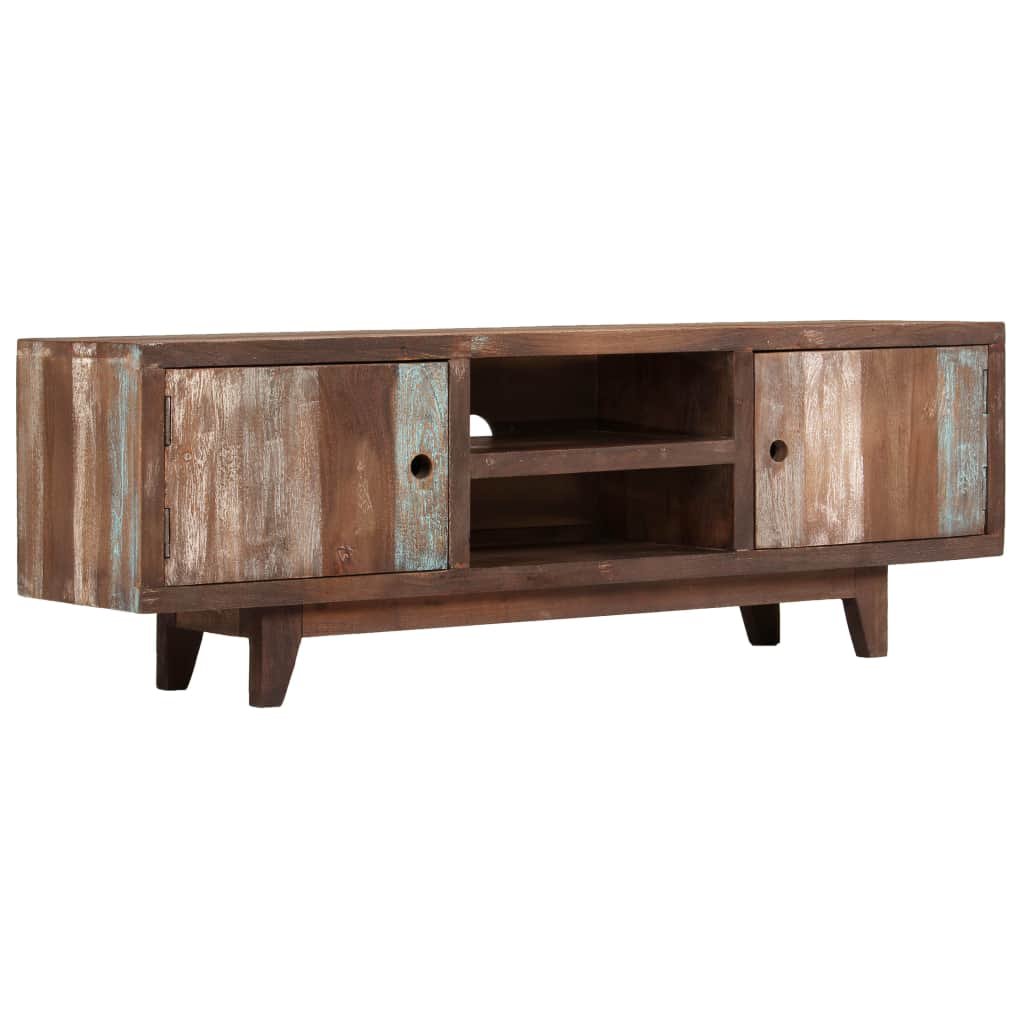 TV stolek z masivního akáciového dřeva - vintage | 118x30x40 cm
