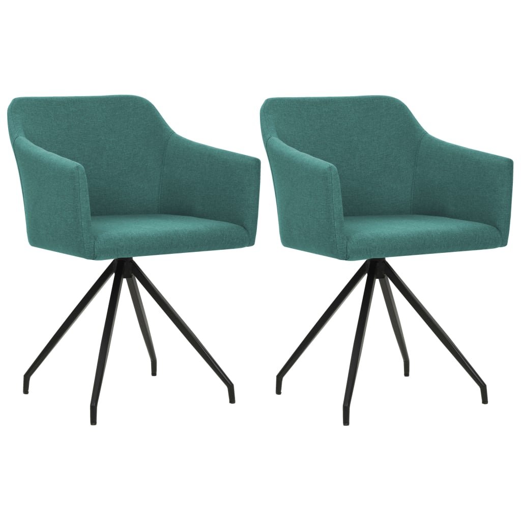Jídelní židle Solce - 2 ks - zelené | textilní čalounění