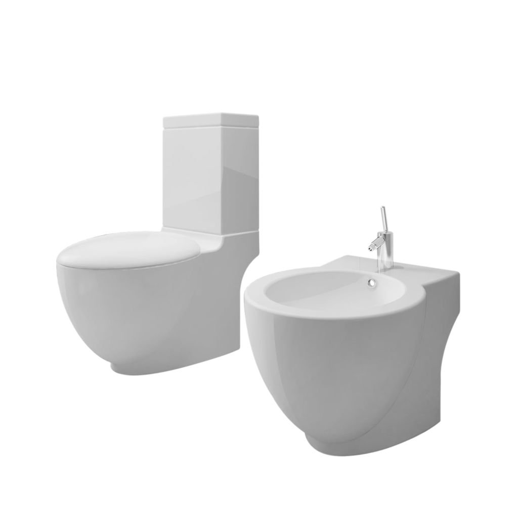 Toaletní mísa a bidet - keramika | bílá