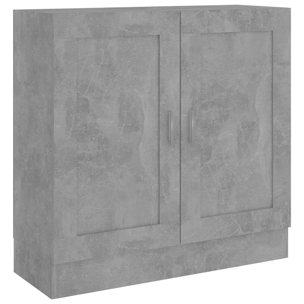 Knihovna Richy - dřevotříska - betonově šedá | 82,5x30,5x80 cm