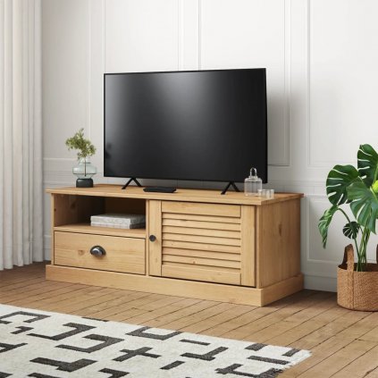 TV stolek VIGO - 106x40x40 cm - masivní borovice | přírodní