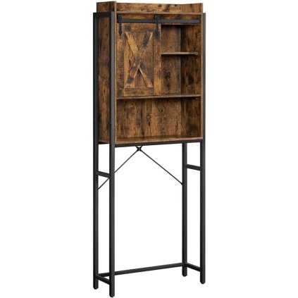 Koupelnový regál nad toaletu/pračku VASAGLE BTS003B01 - 171x64x24 cm | hnědá
