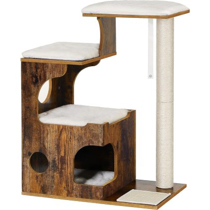 Škrabadlo pro kočky / strom FEANDREA PCT70HW - 86 cm | hnědé