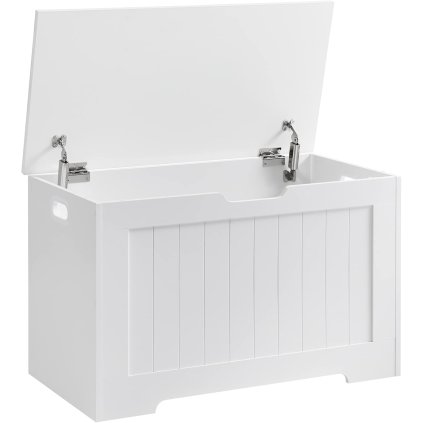 Lavice s úložným prostorem VASAGLE LHS11WT - truhla - bílá | 48x76x40 cm