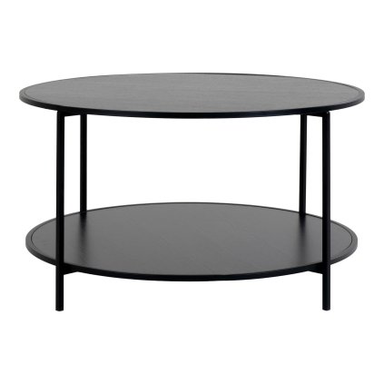 Konferenční stolek Vita - černý | Ø80x45 cm
