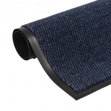 Protiprachová obdélníková rohožka všívaná - modrá | 80x120cm