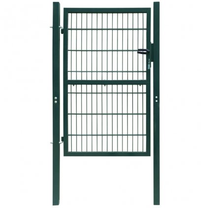 2D plotová branka (jednokřídlá) - zelená | 106x250 cm