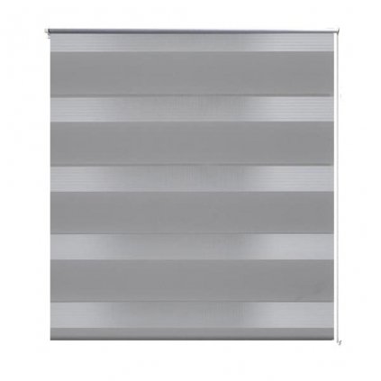 Roleta den a noc - Zebra - Twinroll - šedá | 90x150 cm