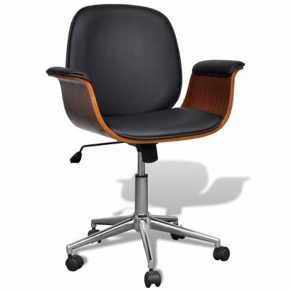 Koženková moderní otočná židle /křeslo - výškově nastavitelná