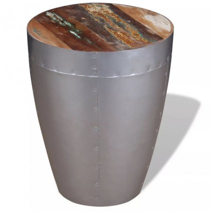 Letecká stolička - masivní recyklované dřevo | 36x44 cm