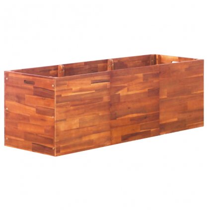 Zahradní truhlík z akáciového dřeva | 150x50x50 cm