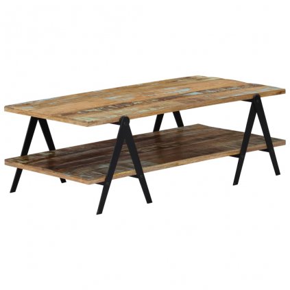 Konferenční stolek - masivní recyklované dřevo | 115x60x40 cm