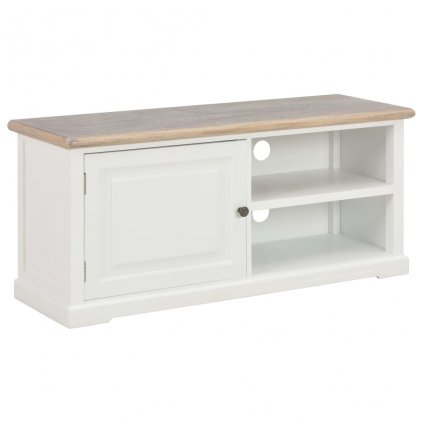 TV stolek Kelso - bílý  - dřevo | 90x30x40 cm