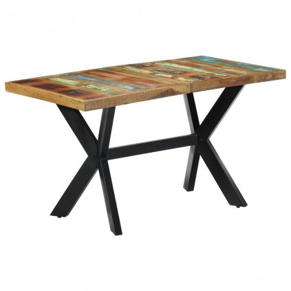 Jídelní stůl Salco - masivní recyklované dřevo | 140x70x75 cm