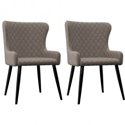 Jídelní židle Michelle - 2 ks - textil | taupe