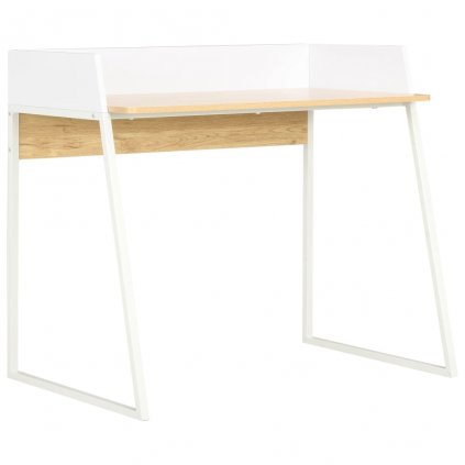 Psací stůl Krause - bílý a dubový odstín | 90x60x88 cm