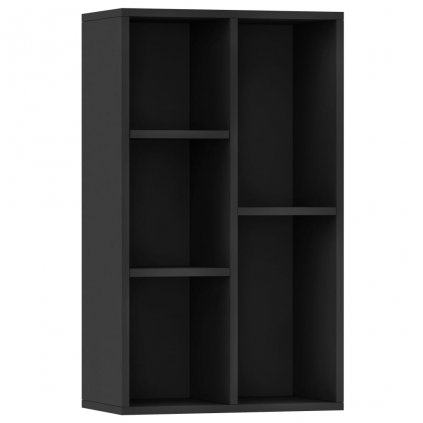 Knihovna/příborník - černá | 50x25x80 cm