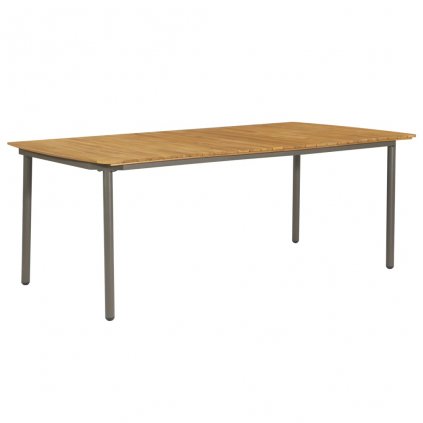 Zahradní stůl Walker - masivní akáciové dřevo a ocel | 200x100x72 cm