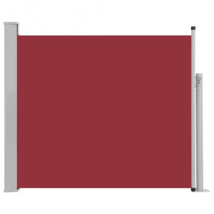 Zatahovací boční markýza / zástěna - 100x300 cm | červená