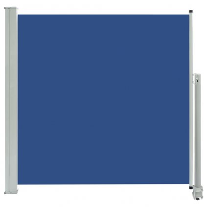 Zatahovací boční markýza/zástěna na terasu Ash - modrá | 160x300 cm