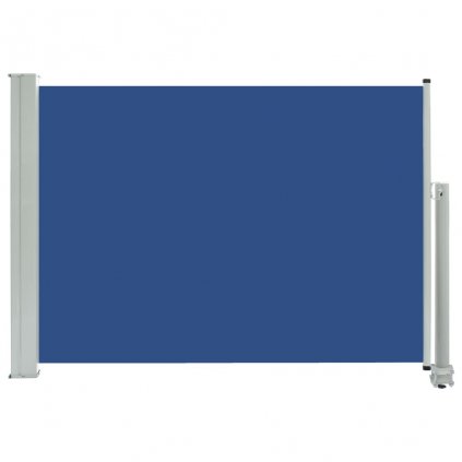 Zatahovací boční markýza/zástěna na terasu Ash - modrá | 80x300 cm