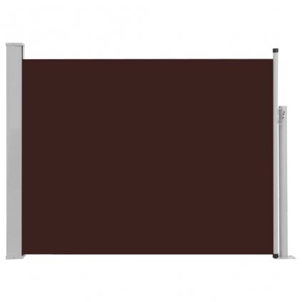 Zatahovací boční markýza/zástěna Adams na terasu - hnědá | 140x500 cm