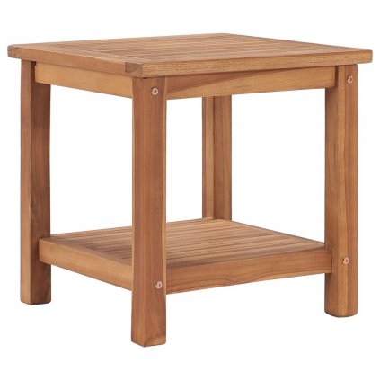 Konferenční stolek Wheeler - 45 x 45 x 45 cm | masivní teakové dřevo