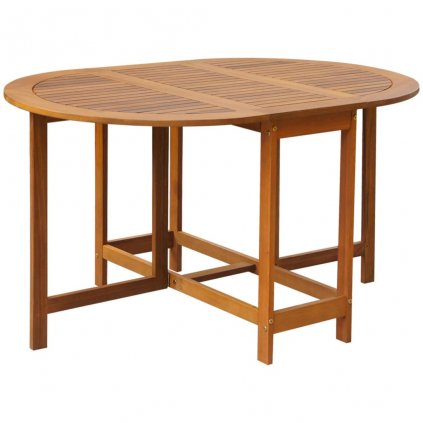 Zahradní stůl Callver - masivní akáciové dřevo | 130x90x72 cm