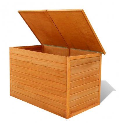 Zahradní úložný box - jedlové dřevo | 126x72x72 cm