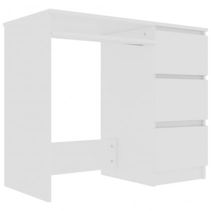 Psací stůl Lyggon - dřevotříska - bílý | 90x45x76 cm