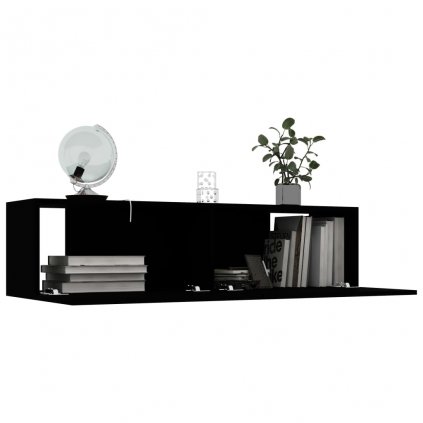 TV stolek Sunset - černý | 120x30x30 cm
