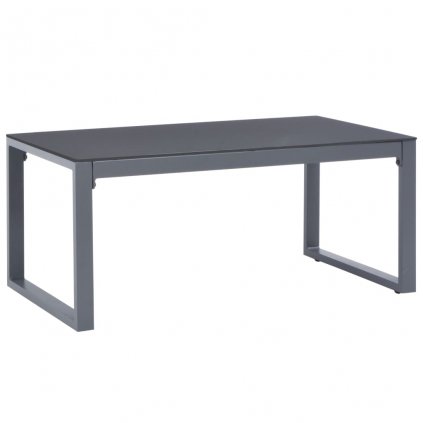 Konferenční stolek Rolynn - hliník | 90x50x40 cm