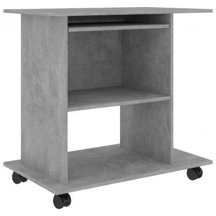 Počítačový stůl Baird - dřevotříska - 80x50x75 cm | betonově šedý
