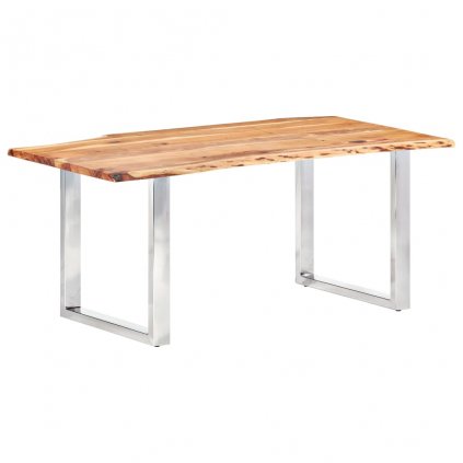 Stůl Hyder II s živými hranami - masivní akáciové dřevo - síla 3,8 cm | 200 cm