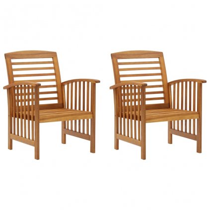 Zahradní židle Porters - masivní akáciové dřevo | 2 ks