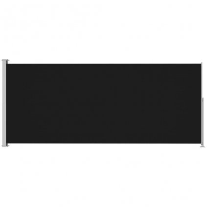 Zatahovací boční markýza - 180x500 cm | černá
