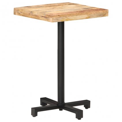 Bistro stůl Dansey - čtvercový - hrubé mangovníkové dřevo | 50x50x75 cm