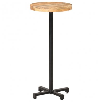 Barový stůl Dansey - kulatý - hrubé mangovníkové dřevo | Ø50x110 cm