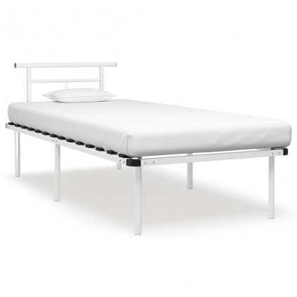 Rám postele Ledbury - bílý kov | 90x200 cm
