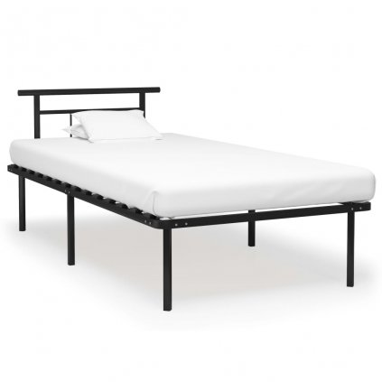 Rám postele Ledbury - černý kov | 100x200 cm