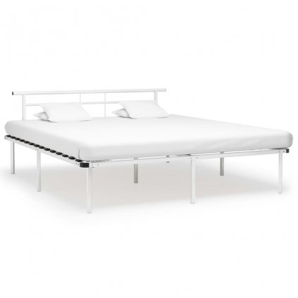 Rám postele Ledbury - bílý kov | 200x200 cm