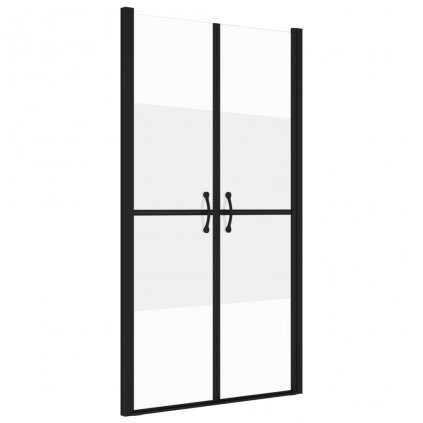 Sprchové dveře - polomatné - ESG - 96x190 cm | černé